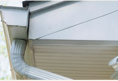 gutter sideview and downspout